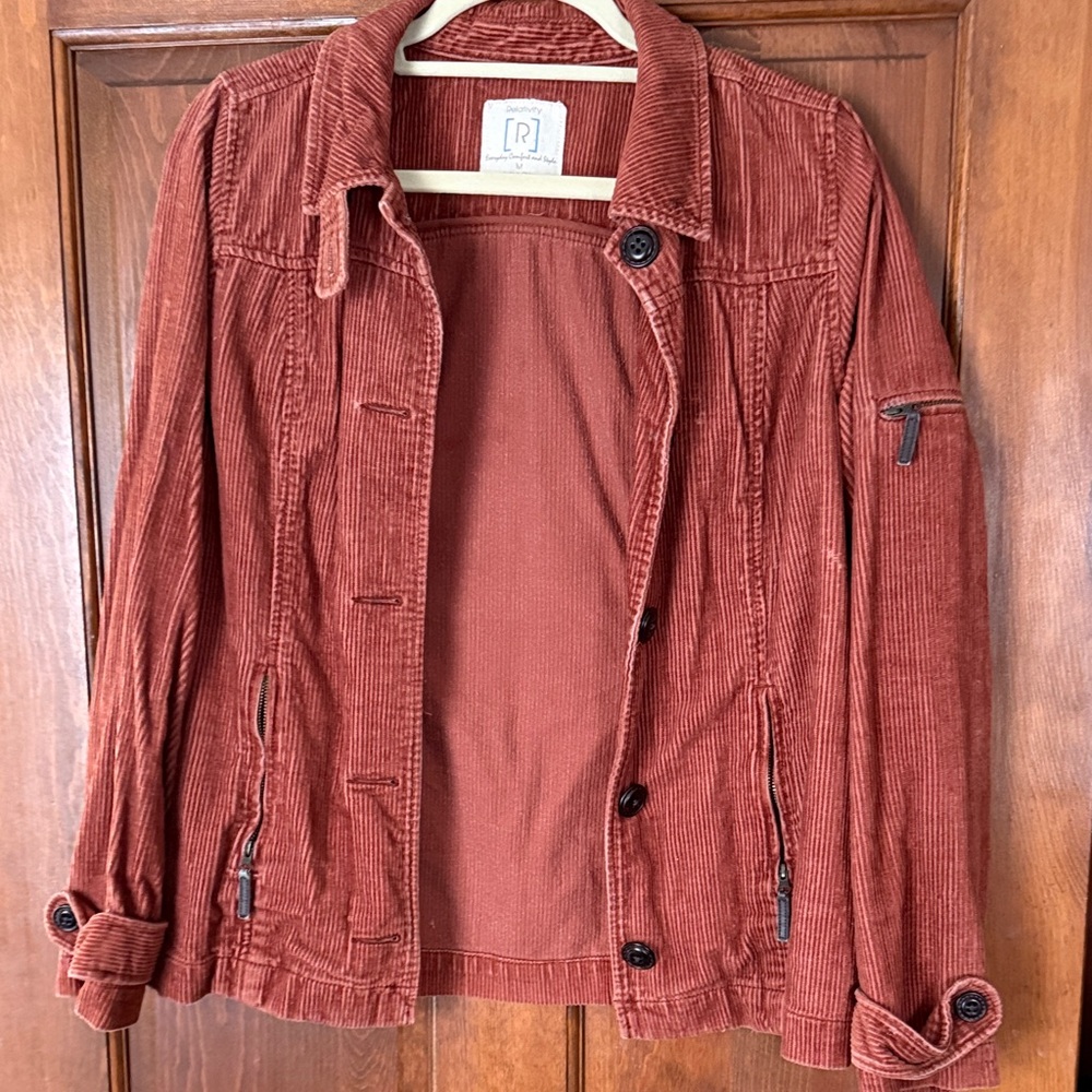 Relativity Rust Corduroy Utility Jacket